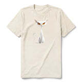 T-shirt Cat graphic 0054 - Natural