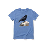 T-shirt common Bird graphic 0001 - Columbia Blue