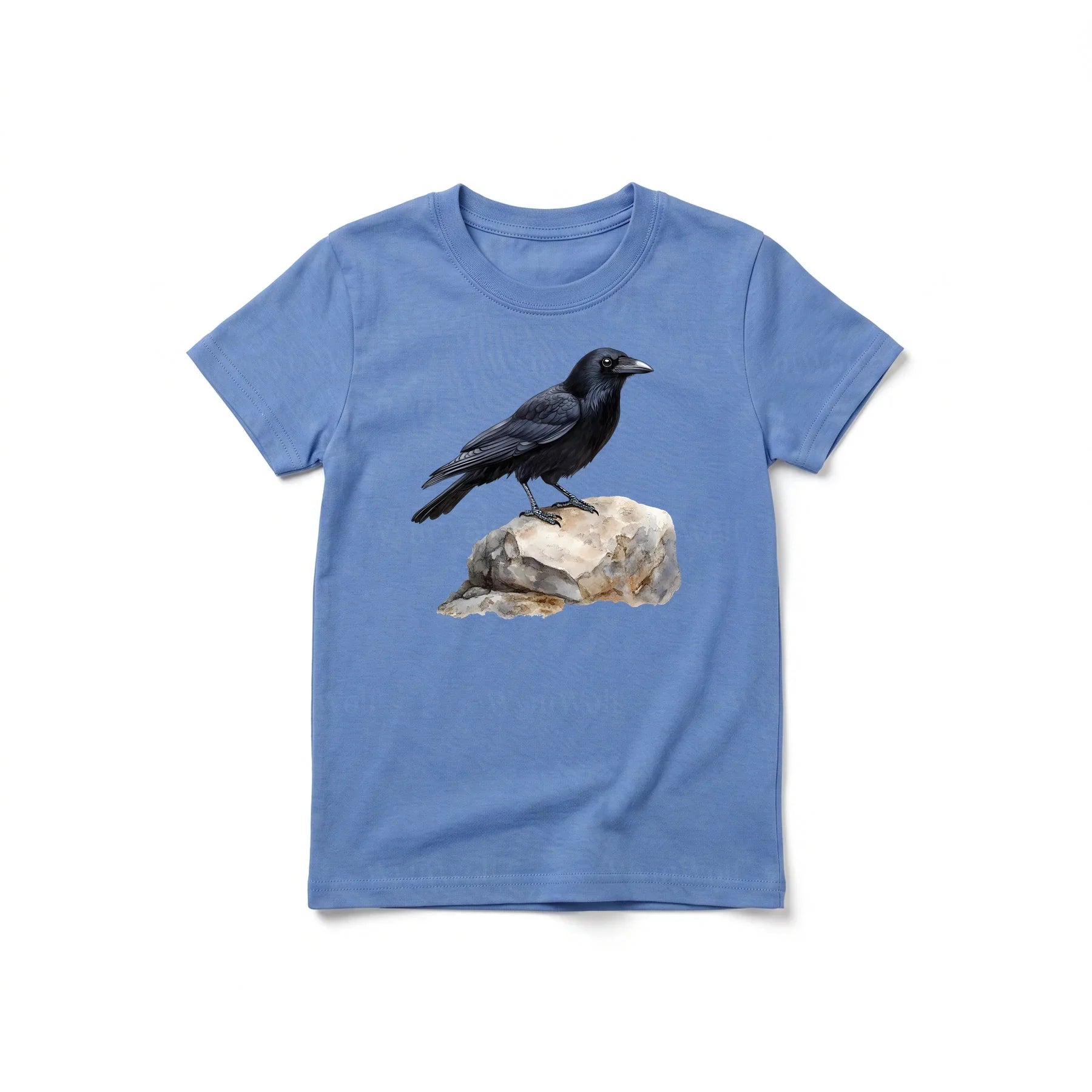 T-shirt common Bird graphic 0001 - Columbia Blue