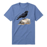 T-shirt common Bird graphic 0001 - Columbia Blue