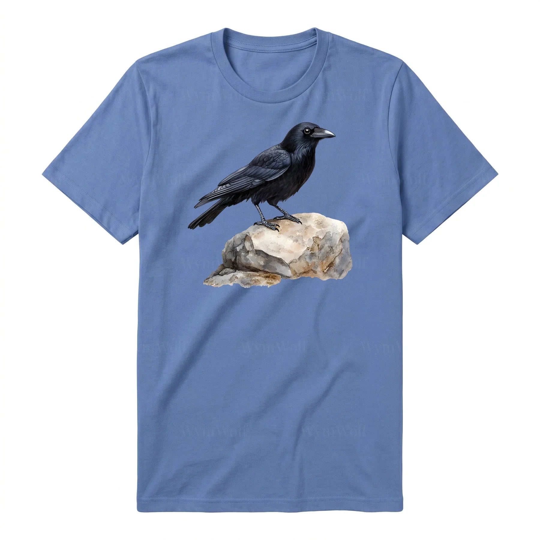 T-shirt common Bird graphic 0001 - Columbia Blue