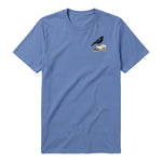 T-shirt common Bird graphic 0001 - Columbia Blue