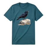 T-shirt common Bird graphic 0001 - Deep Teal