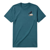 T-shirt common Bird graphic 0001 - Deep Teal