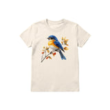 T-shirt common Bird graphic 0002 - Natural