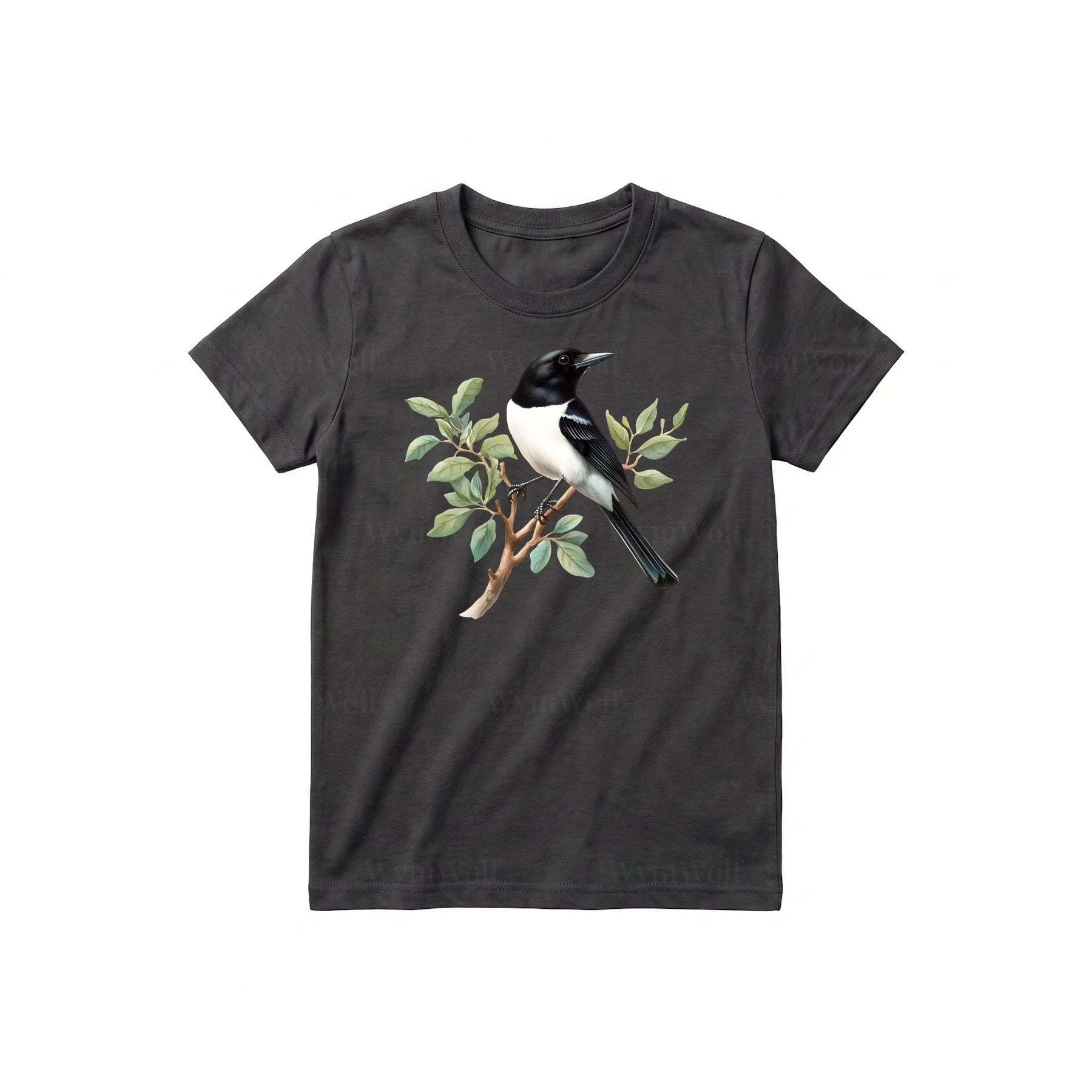 T-shirt common Bird graphic 0003 - Dark Gray