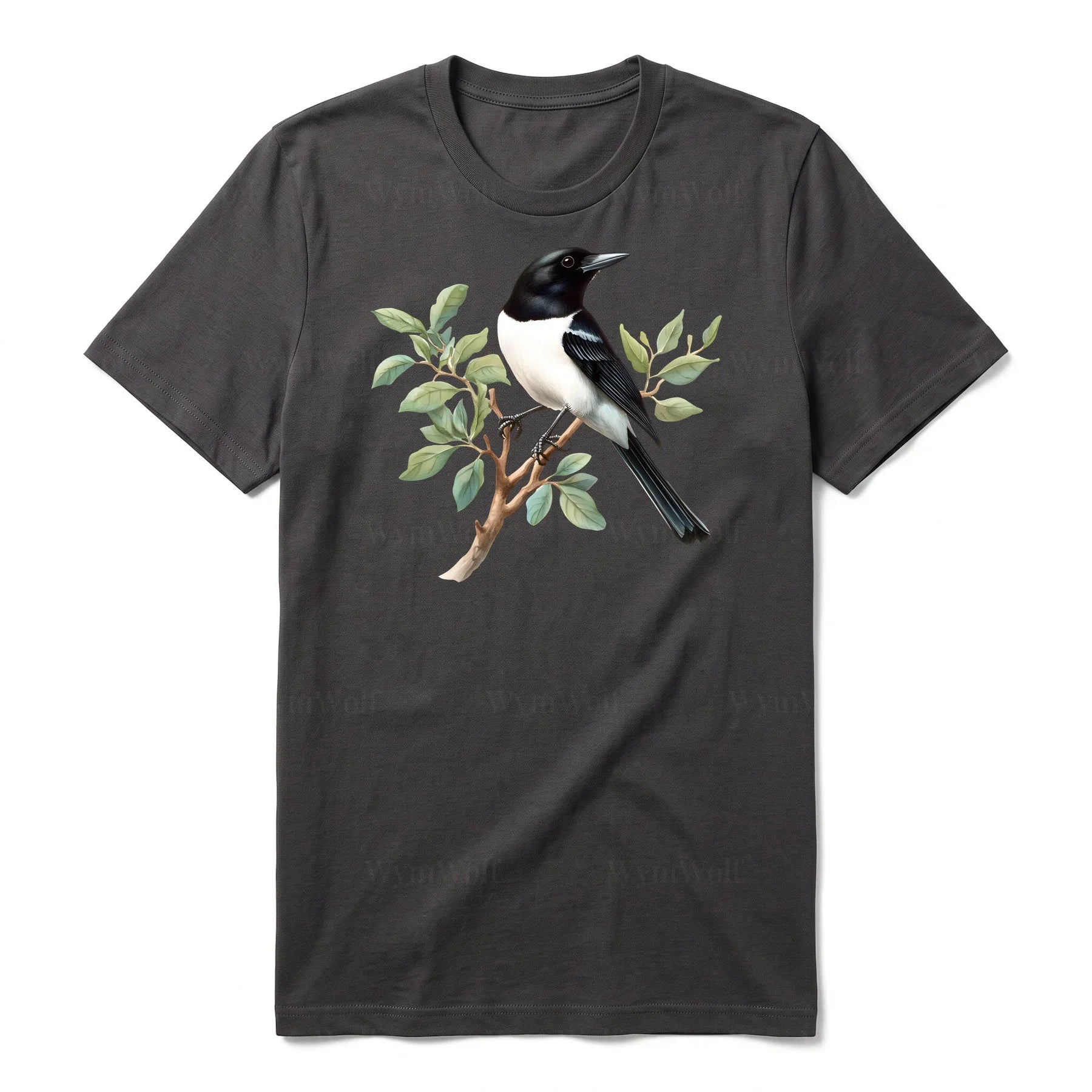 T-shirt common Bird graphic 0003 - Dark Gray