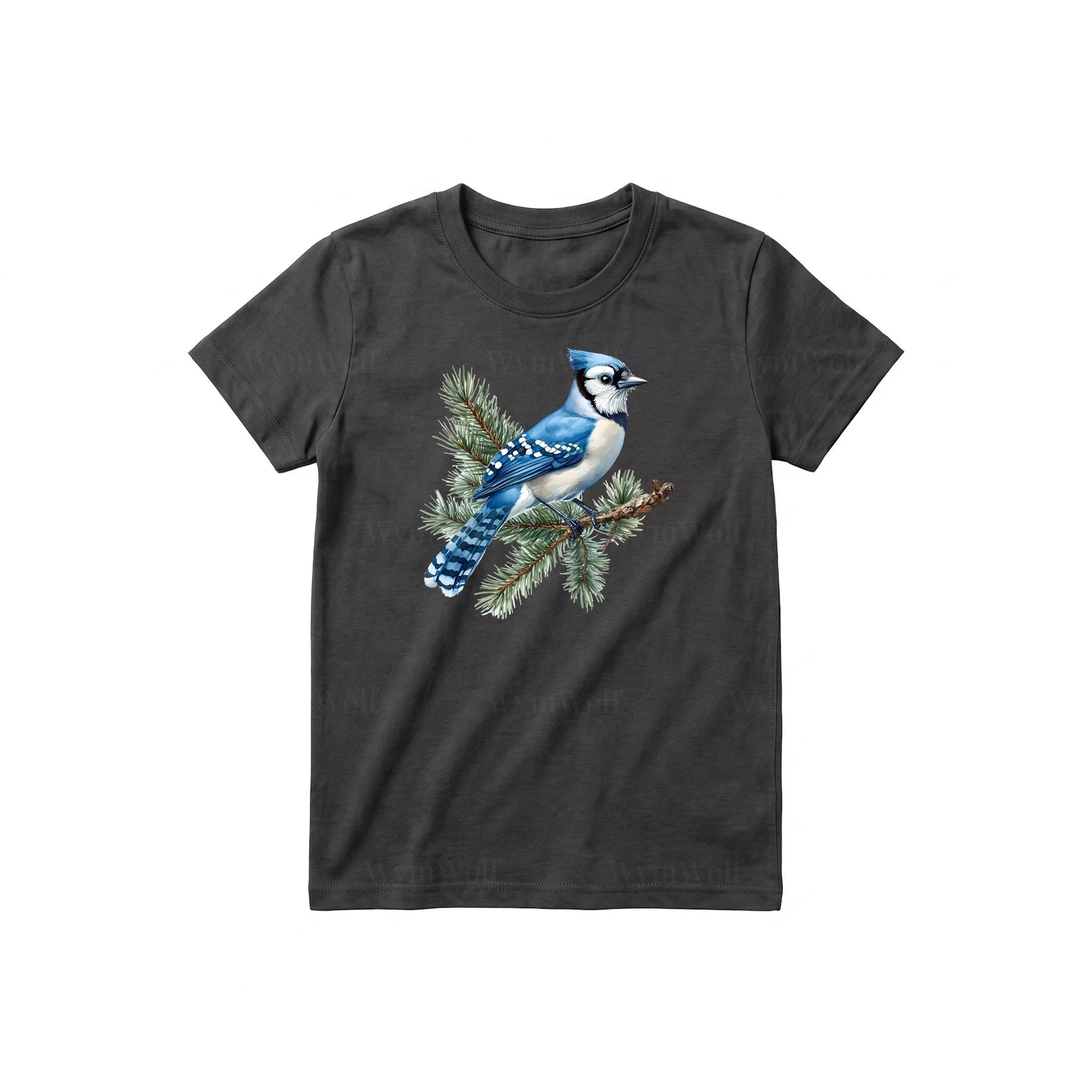 T-shirt common Bird graphic 0004 - Dark Gray