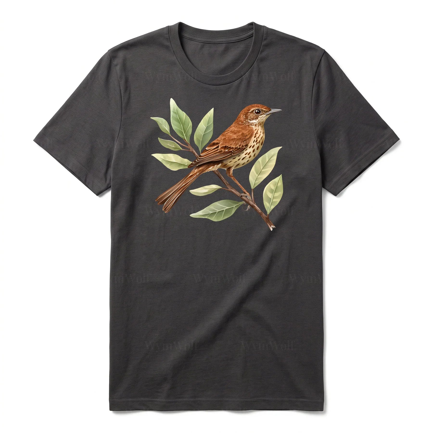 T-shirt common Bird graphic 0005 - Dark Gray
