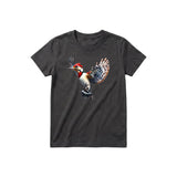 T-shirt common Bird graphic 0007 - Dark Gray