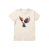 T-shirt common Bird graphic 0007 - Natural