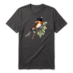 T-shirt common Bird graphic 0008 - Dark Gray