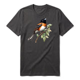 T-shirt common Bird graphic 0008 - Dark Gray