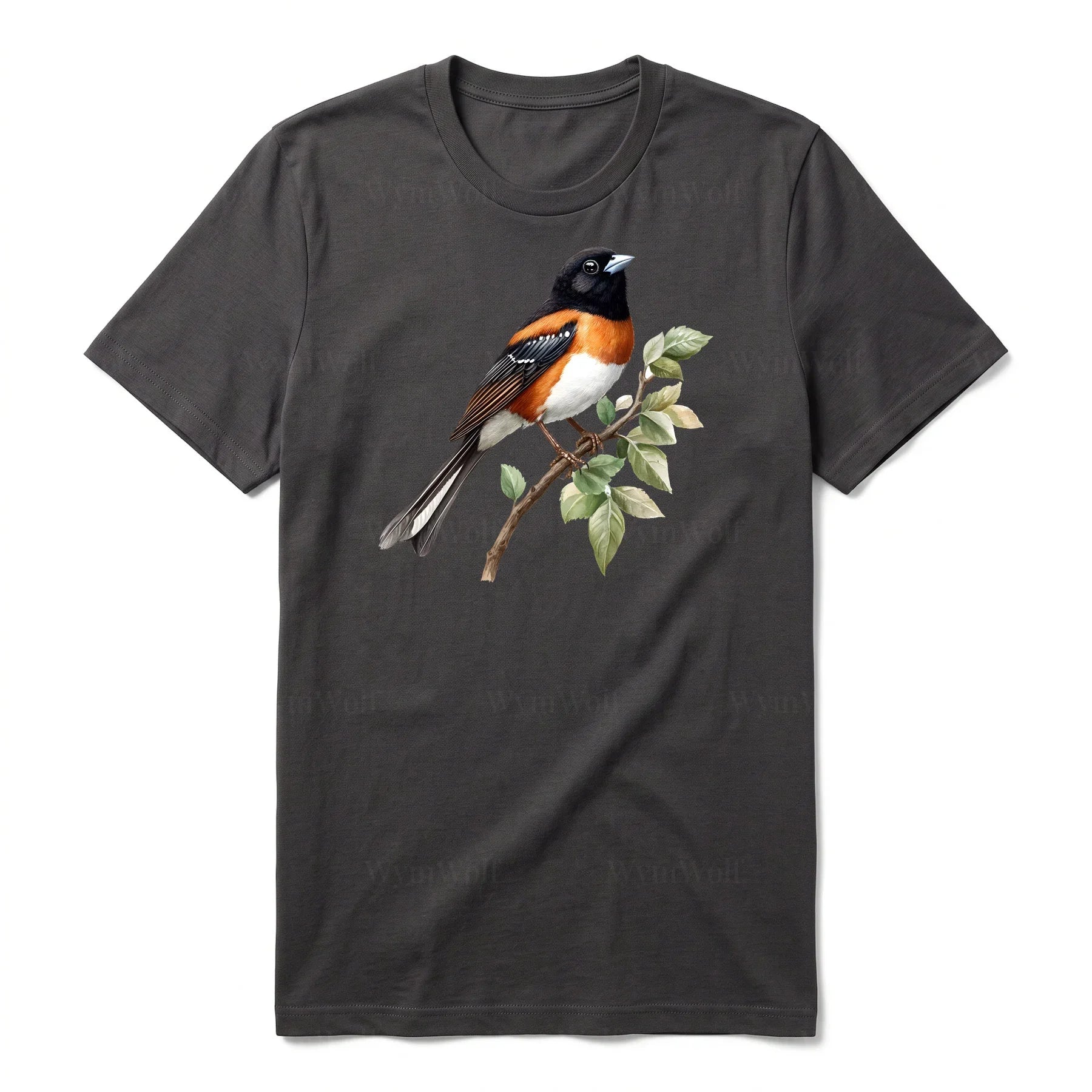 T-shirt common Bird graphic 0008 - Dark Gray