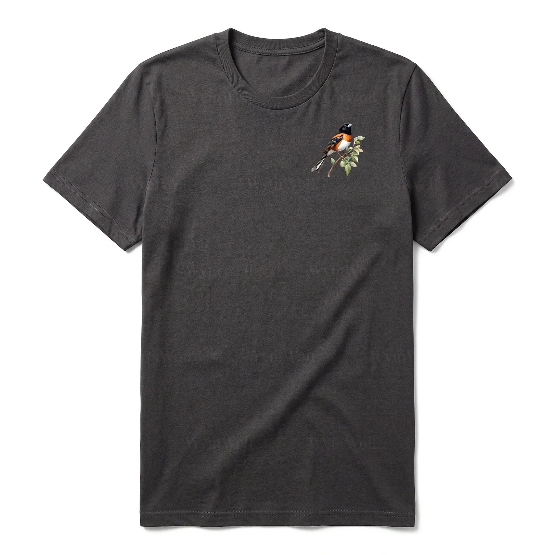 T-shirt common Bird graphic 0008 - Dark Gray