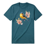 T-shirt common Bird graphic 0009 - Deep Teal