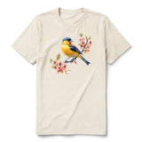 T-shirt common Bird graphic 0009 - Natural