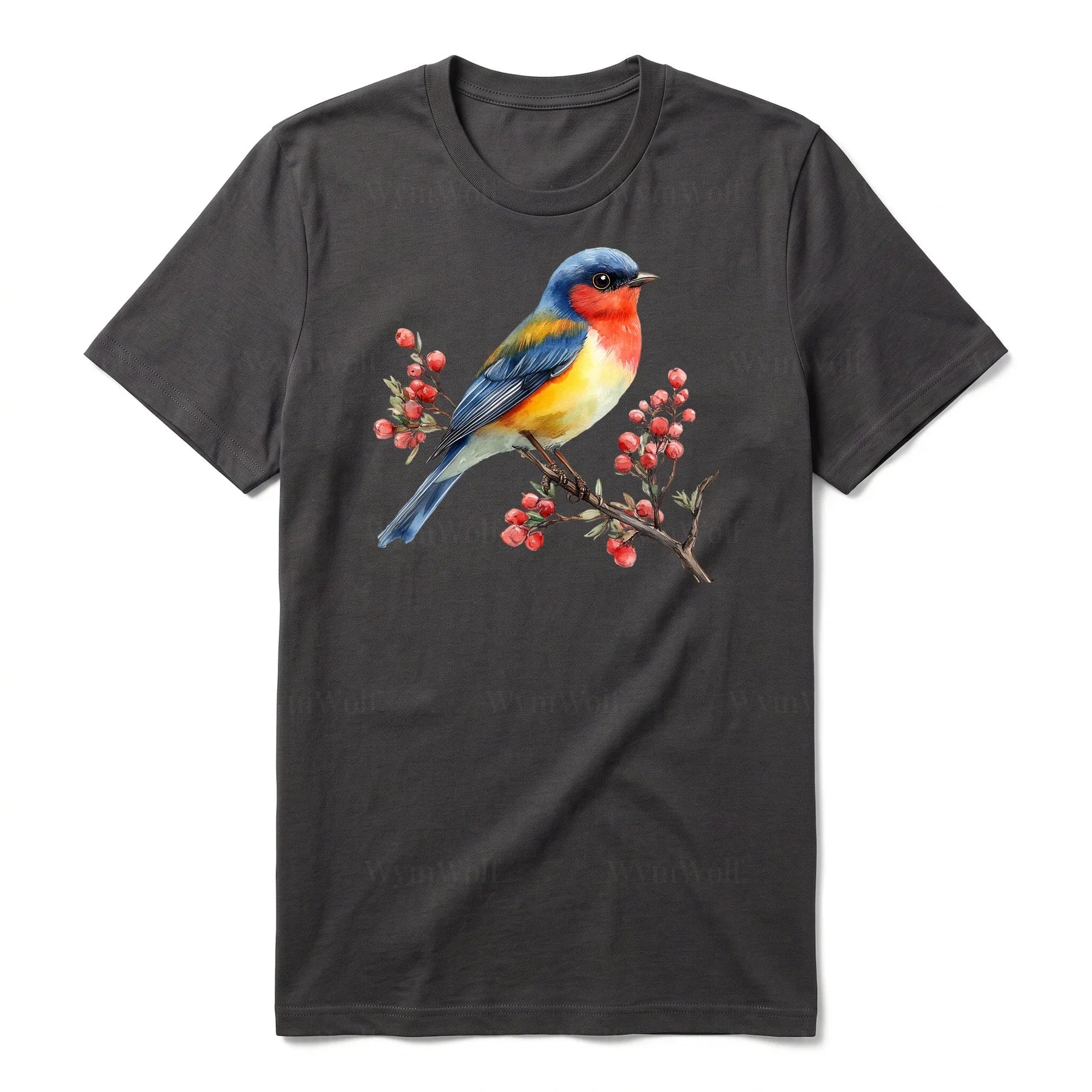 T-shirt common Bird graphic 0010 - Dark Gray