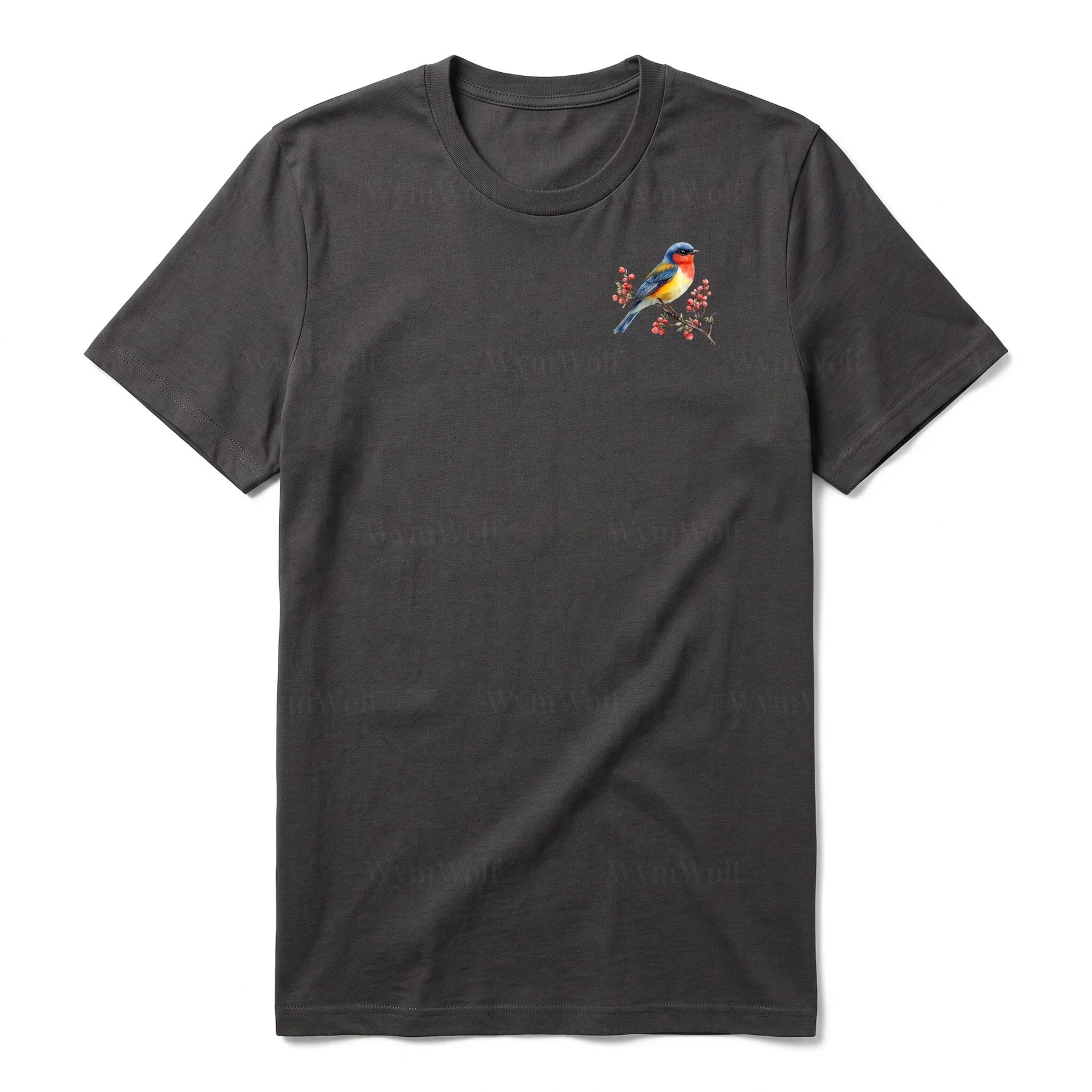 T-shirt common Bird graphic 0010 - Dark Gray