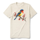 T-shirt common Bird graphic 0010 - Natural