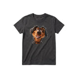 T-shirt Dog graphic 0001 - Dark Gray