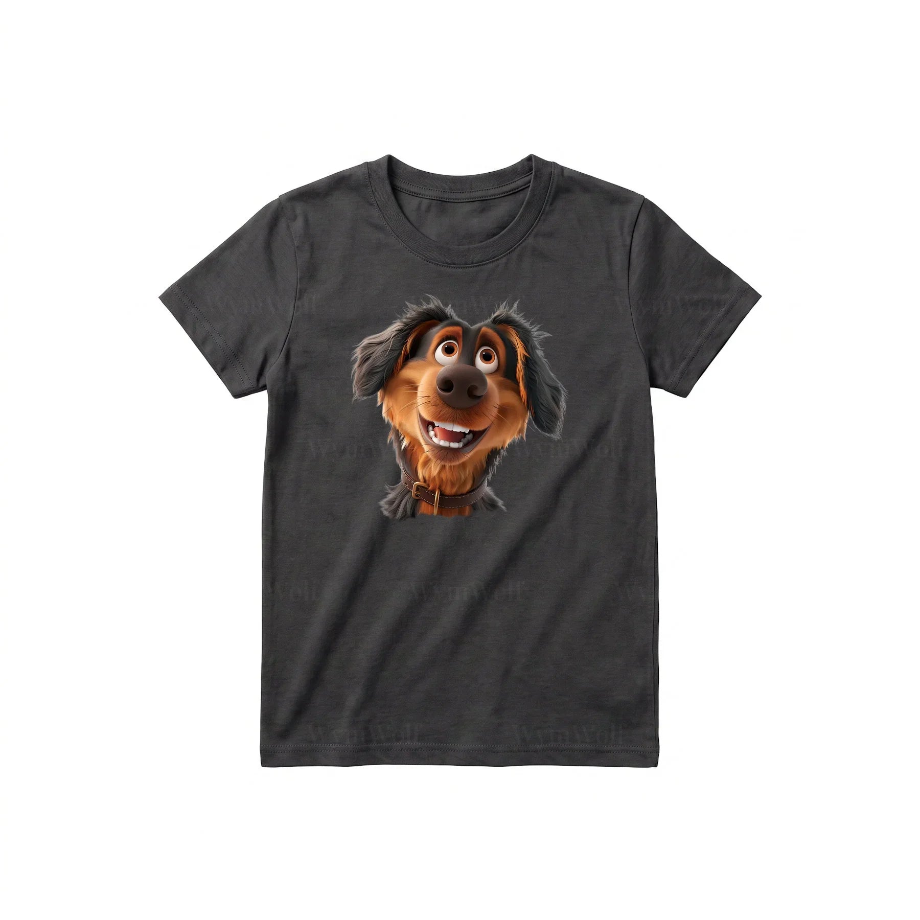 T-shirt Dog graphic 0001 - Dark Gray