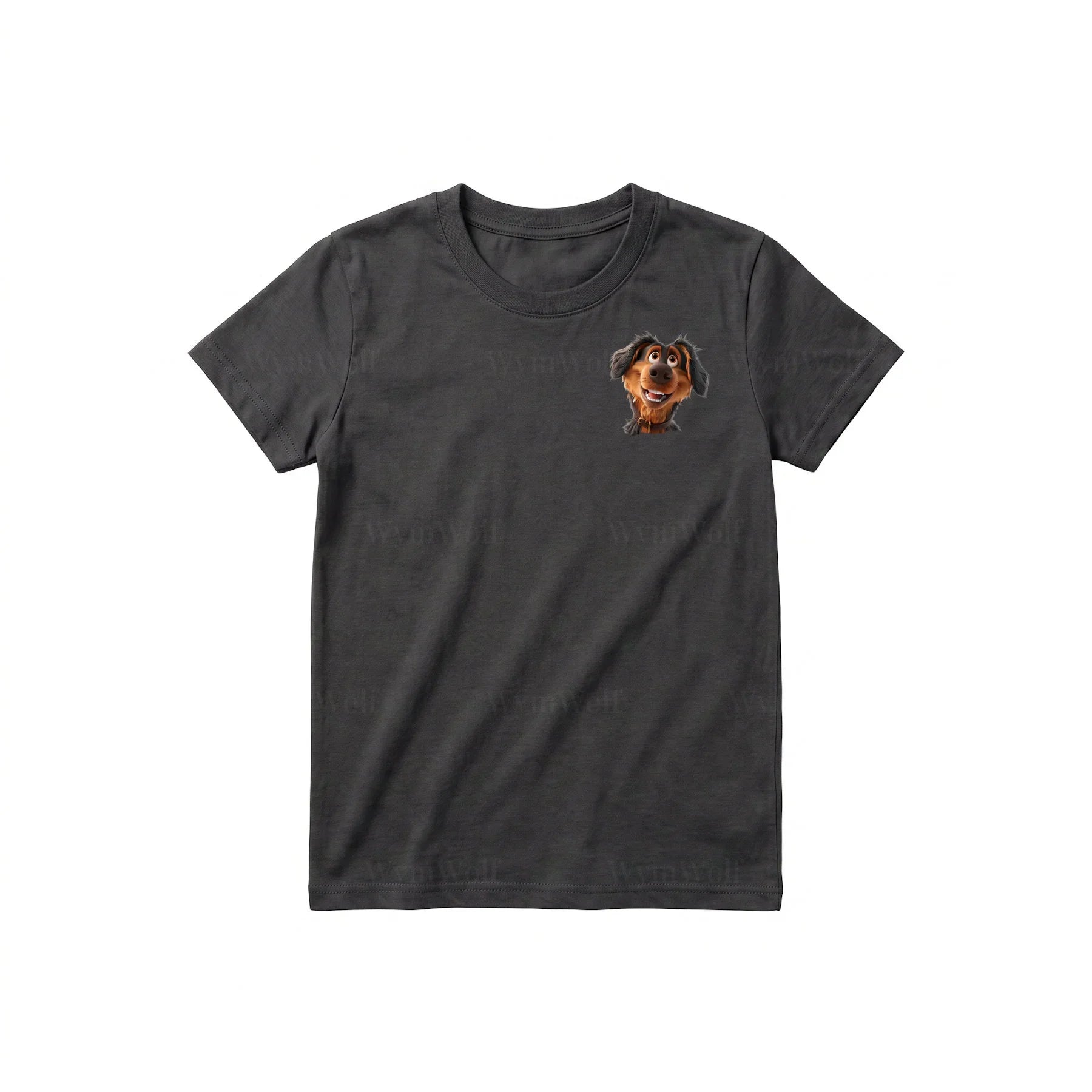 T-shirt Dog graphic 0001 - Dark Gray