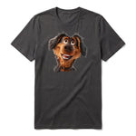 T-shirt Dog graphic 0001 - Dark Gray