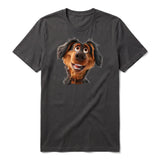 T-shirt Dog graphic 0001 - Dark Gray