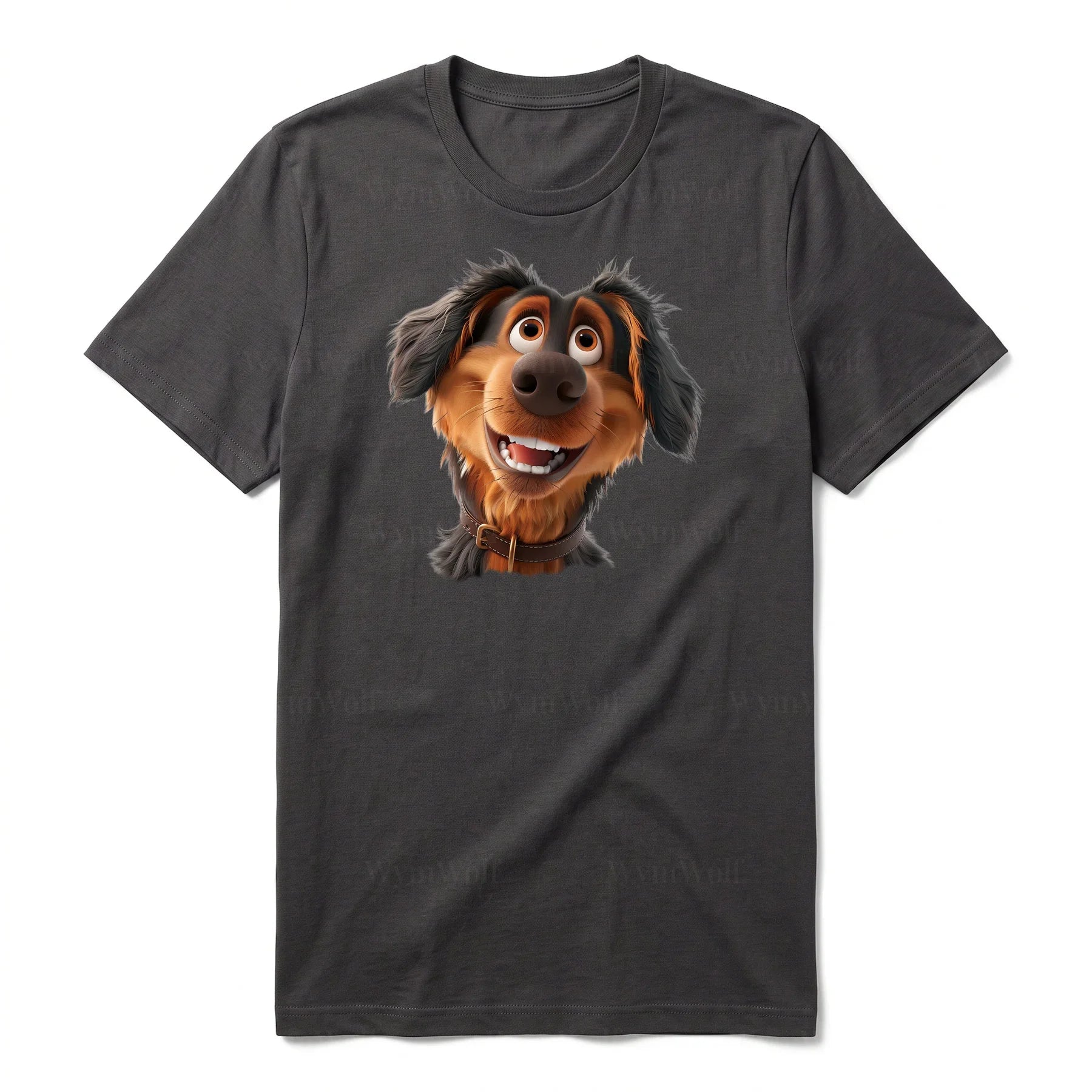 T-shirt Dog graphic 0001 - Dark Gray