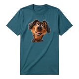 T-shirt Dog graphic 0001 - Deep Teal