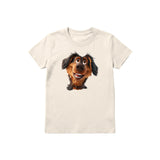 T-shirt Dog graphic 0001 - Natural