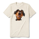 T-shirt Dog graphic 0001 - Natural