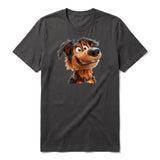 T-shirt Dog graphic 0002 - Dark Gray