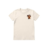 T-shirt Dog graphic 0002 - Natural
