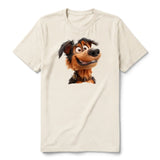 T-shirt Dog graphic 0002 - Natural