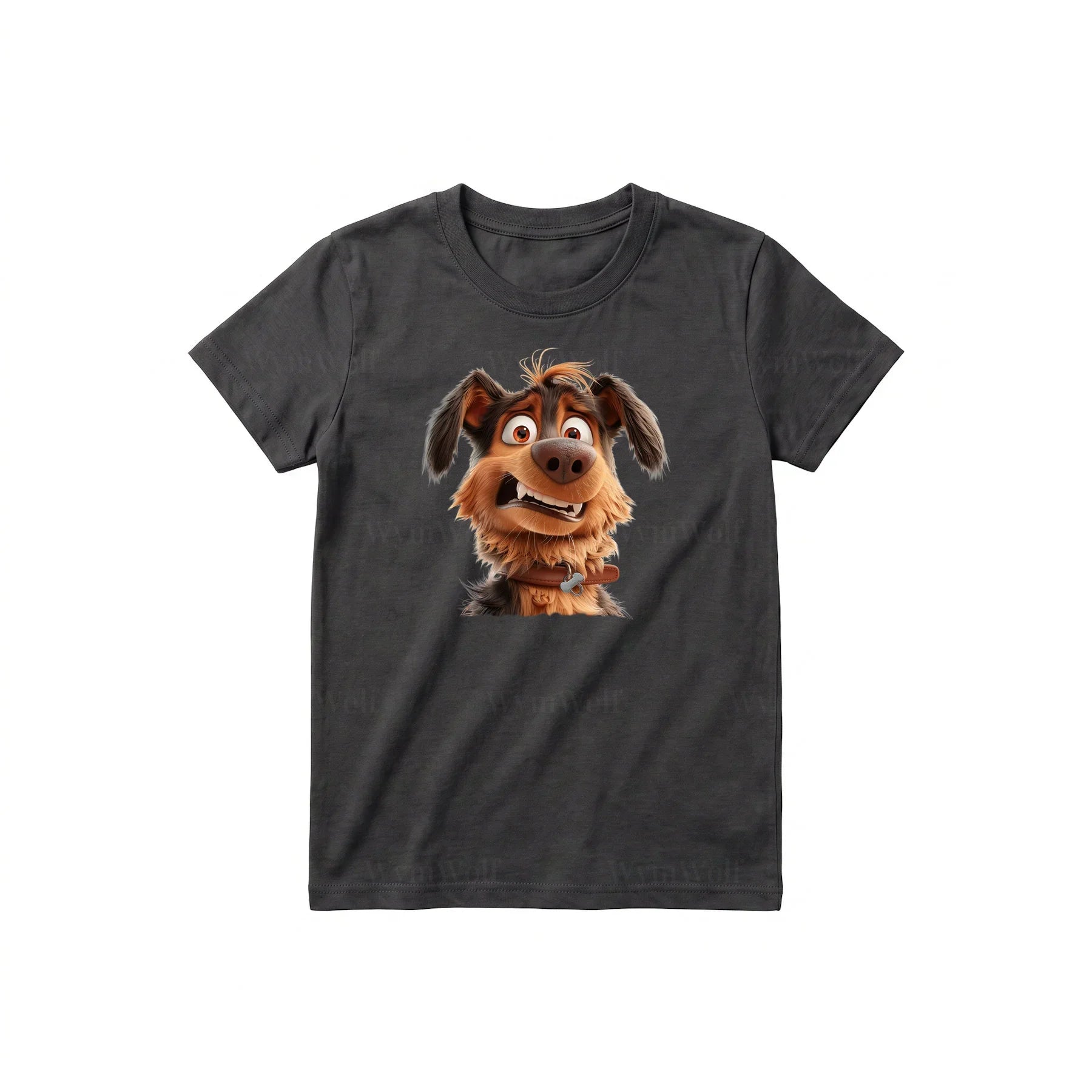 T-shirt Dog graphic 0003 - Dark Gray