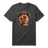 T-shirt Dog graphic 0003 - Dark Gray