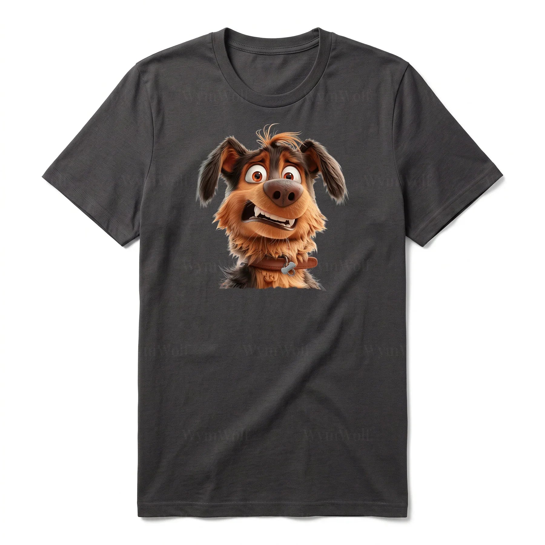 T-shirt Dog graphic 0003 - Dark Gray