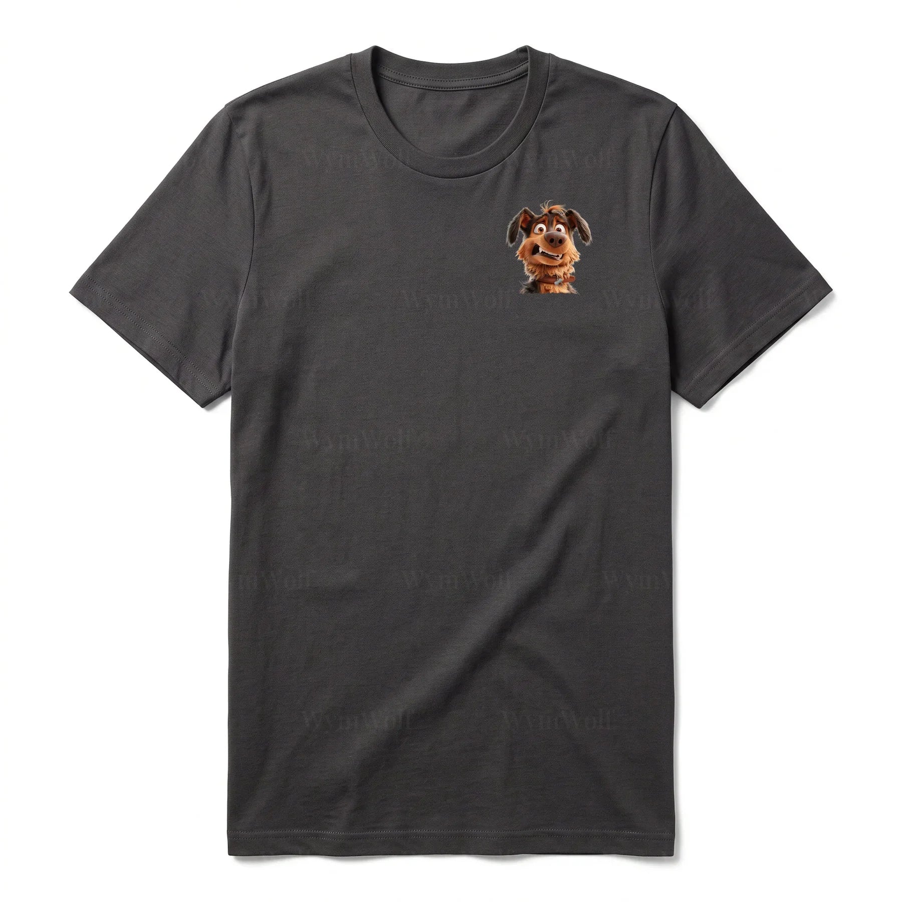 T-shirt Dog graphic 0003 - Dark Gray
