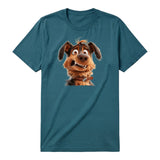 T-shirt Dog graphic 0003 - Deep Teal