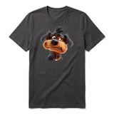 T-shirt Dog graphic 0004 - Dark Gray