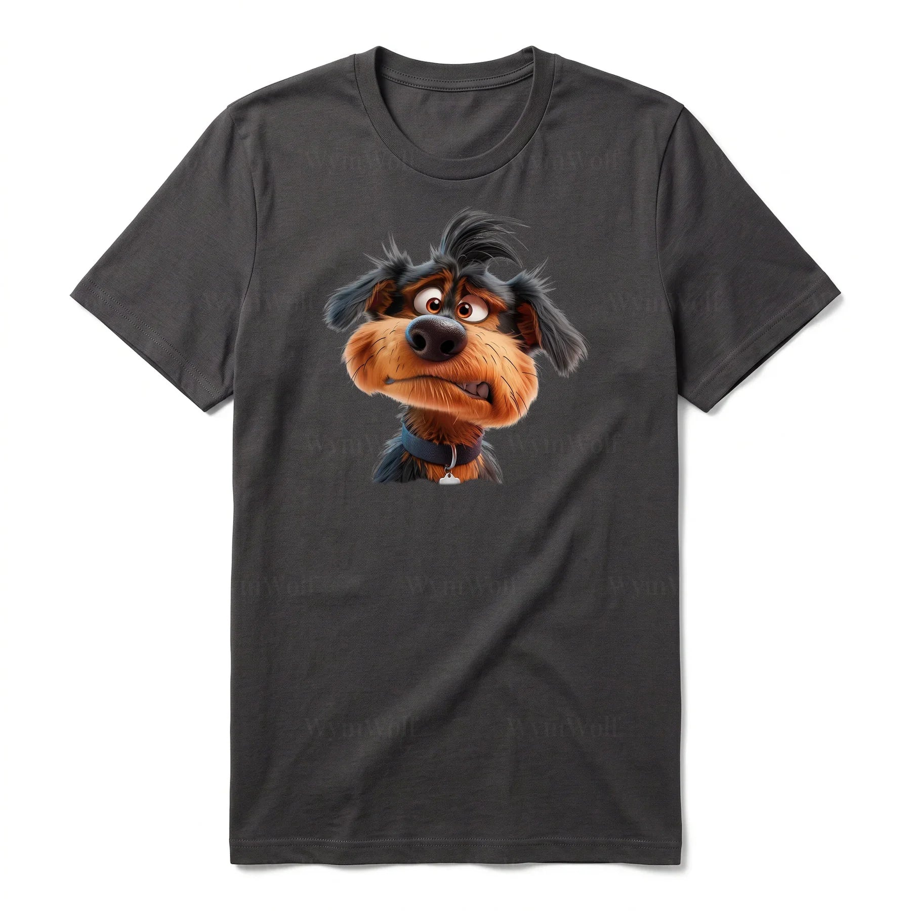 T-shirt Dog graphic 0004 - Dark Gray