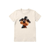 T-shirt Dog graphic 0004 - Natural
