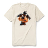 T-shirt Dog graphic 0004 - Natural