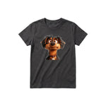 T-shirt Dog graphic 0005 - Dark Gray