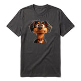 T-shirt Dog graphic 0005 - Dark Gray
