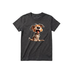 T-shirt Dog graphic 0006 - Dark Gray