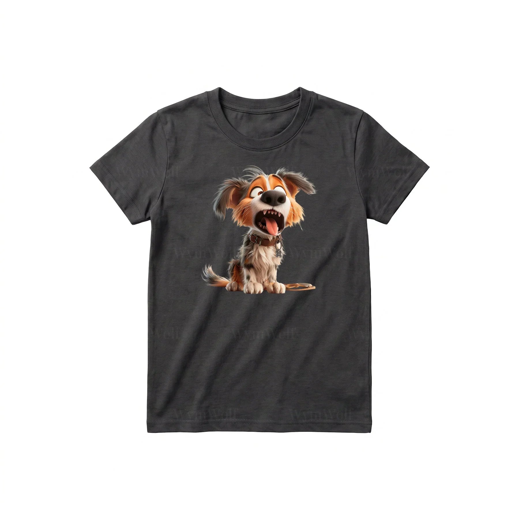 T-shirt Dog graphic 0006 - Dark Gray