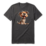 T-shirt Dog graphic 0006 - Dark Gray